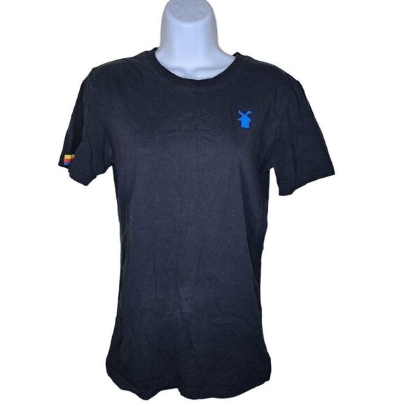 Dutch Bros Send It With Dutch Cap Sleeve Skull Baby Tee Womens Size S Black - Picture 2 of 7